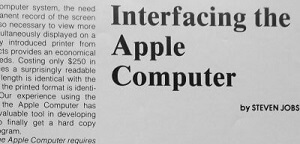 Steve Jobs article